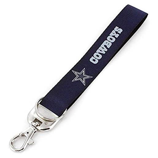 aminco nfl dallas cowboys deluxe portachiavi da polso