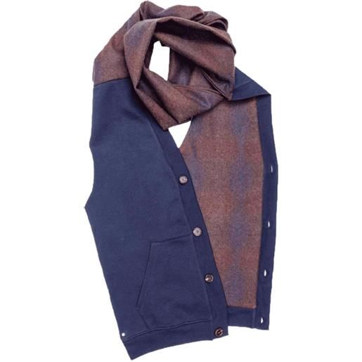 Bless sciarpa con bottoni - blu