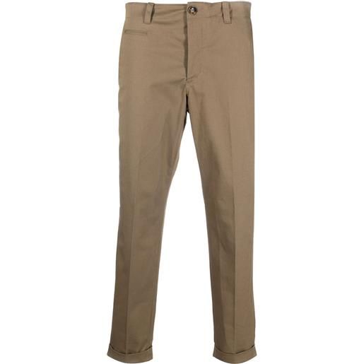 PT Torino pantaloni affusolati crop - marrone