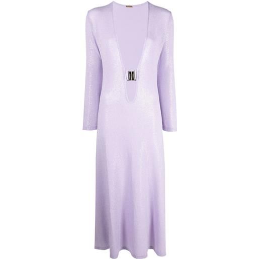 Dodo Bar Or abito con paillettes - viola