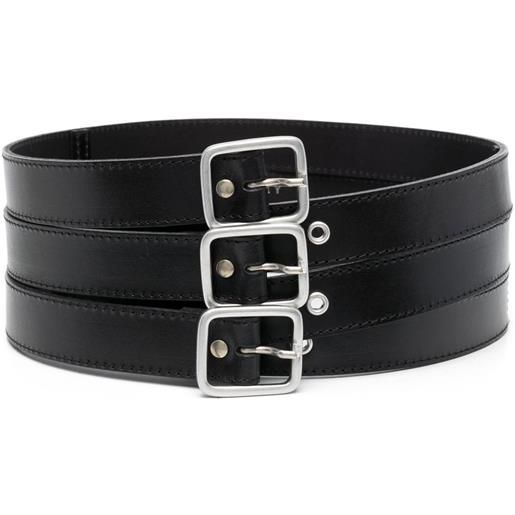 Philosophy Di Lorenzo Serafini cintura con tripla fascia - nero