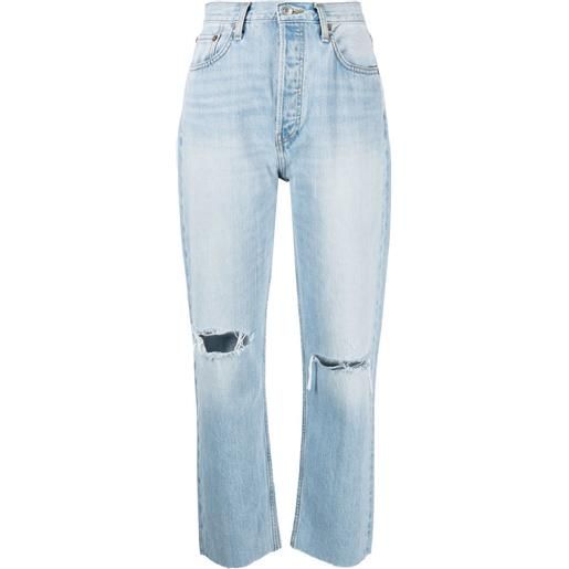 RE/DONE jeans crop anni '70 - blu