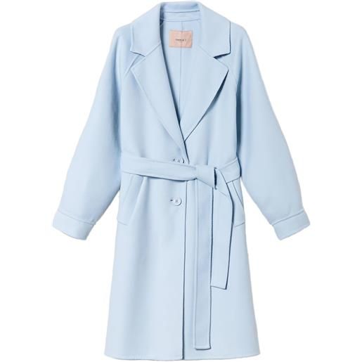 TWINSET cappotto monopetto - blu