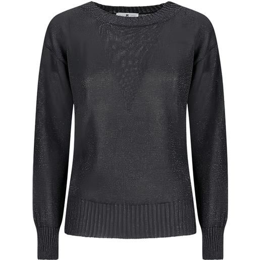 PT Torino maglione con scollo rotondo - nero