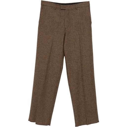 Emporio Armani pantaloni a quadri - marrone