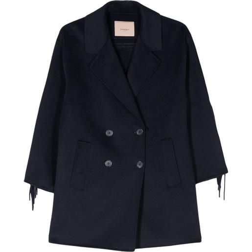 TWINSET cappotto doppiopetto - blu