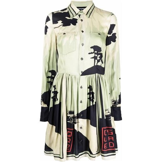 DSQUARED2 chemisier con stampa - verde