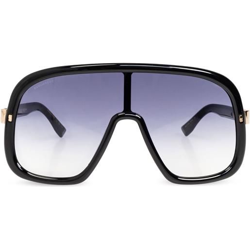 DSQUARED2 EYEWEAR occhiali da sole con montatura stile pilota - nero