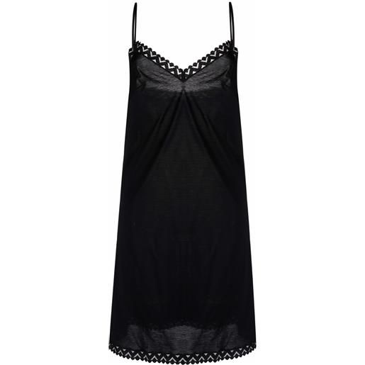 ERES abito unique con bordo in pizzo - nero
