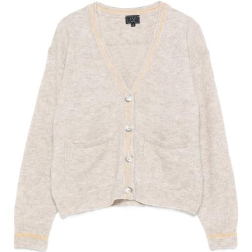 Fay Kids cardigan con tasche - toni neutri