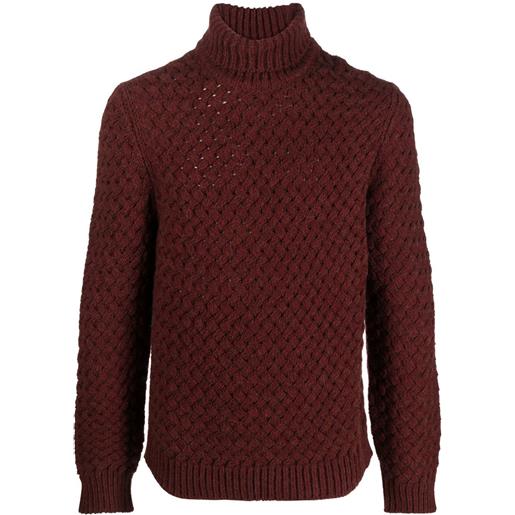 Lardini maglione a collo alto - rosso