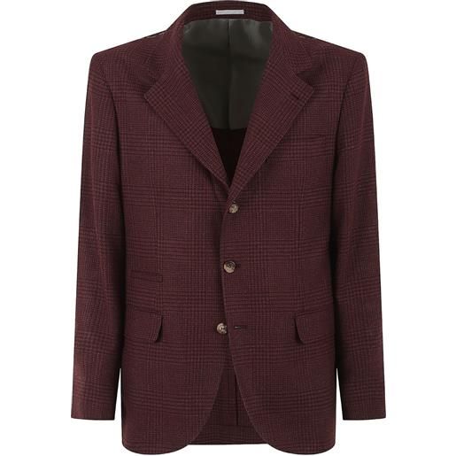 Brunello Cucinelli blazer a quadri - rosso