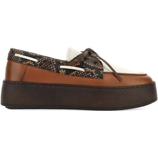 Hogan brogues in pelle - marrone