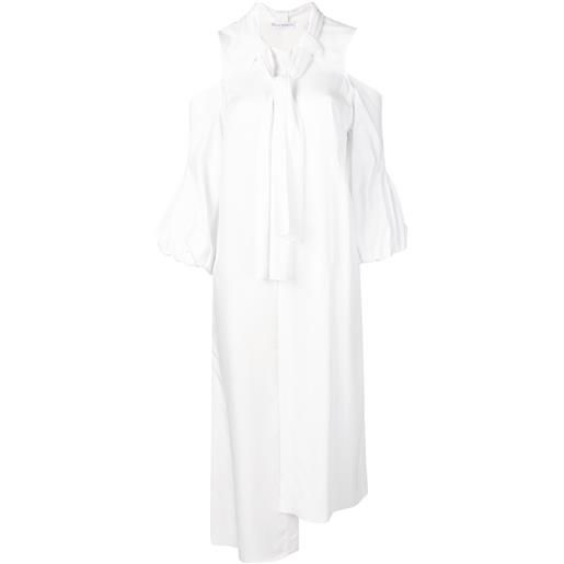 JW Anderson abito midi con fiocco - bianco