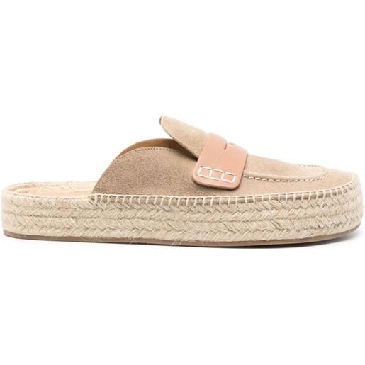 JW Anderson espadrilles in stile mocassino - marrone