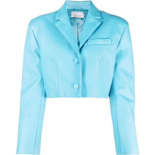Giuseppe Di Morabito blazer monopetto crop - blu
