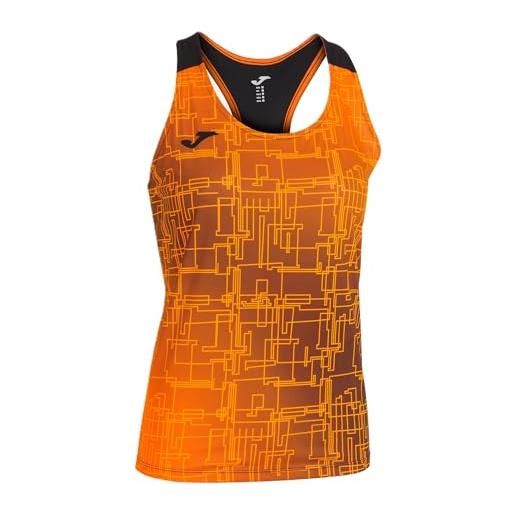 Joma débardeur femme elite viii, unisex - adulto, arancione/nero, l
