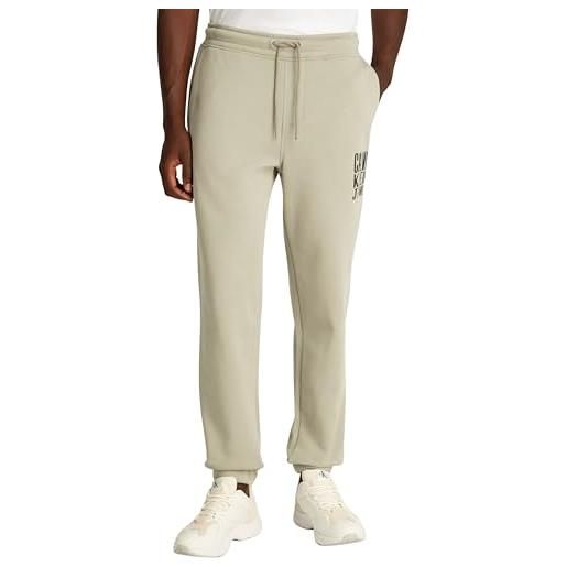 Calvin Klein uomo pantaloni da jogging painted pant in cotone, beige (laurel oak), s
