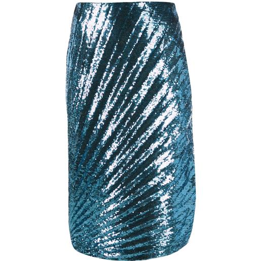 Marco De Vincenzo gonna con paillettes - blu