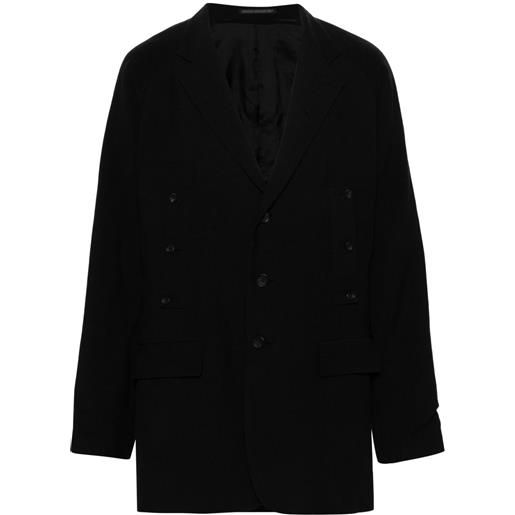 Yohji Yamamoto cappotto monopetto - nero