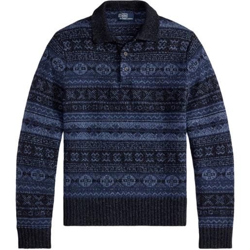 Polo Ralph Lauren maglione a maniche lunghe - blu