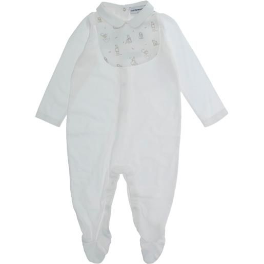 Emporio Armani Kids set di 2 tutine con colletto - bianco