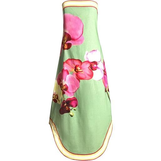 Aston Studio abito corto maeve a fiori - verde