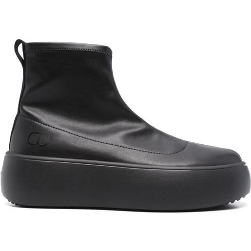 TWINSET stivaletti x fessura - nero