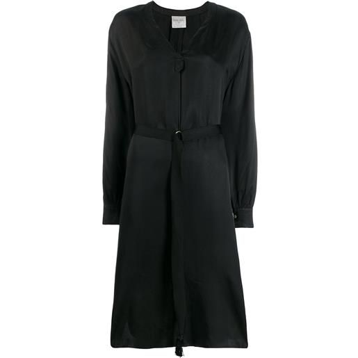 Forte Forte chemisier midi con cintura - nero