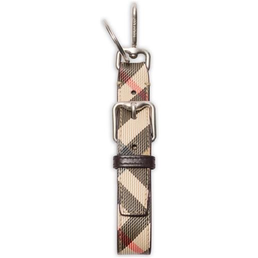 Burberry portachiavi a quadri - toni neutri