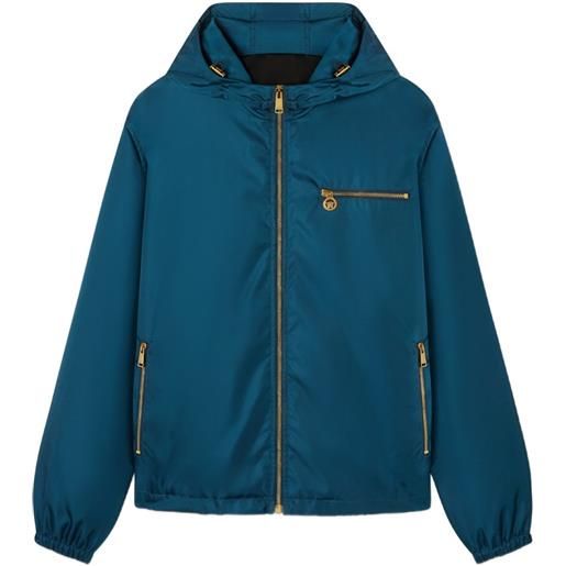 Versace giacca con cappuccio - blu