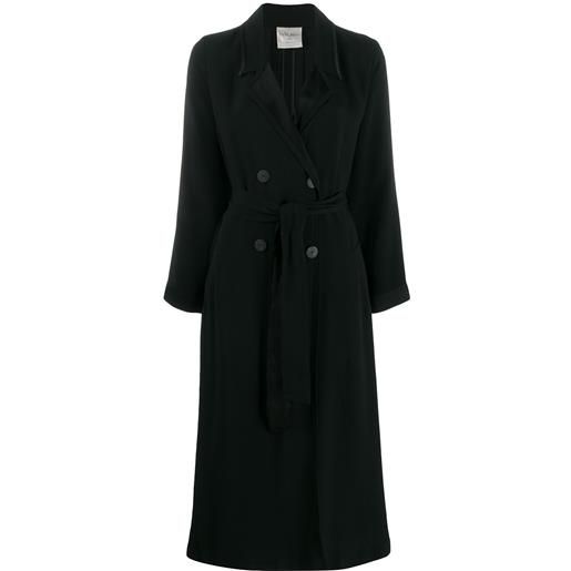 Forte Forte cappotto doppiopetto con cintura - nero