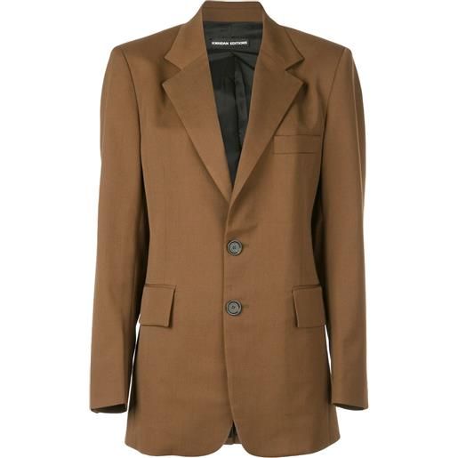 Kwaidan Editions blazer boyfriend - marrone