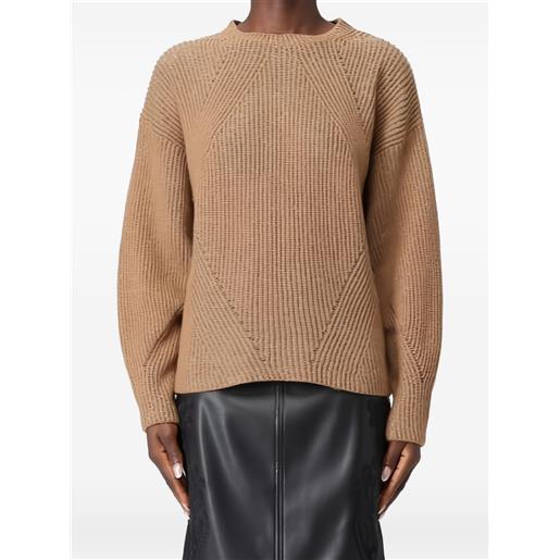 TWINSET maglione a coste - marrone