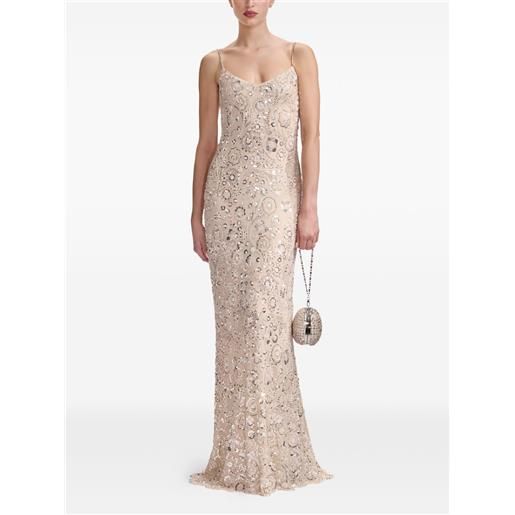 Self-Portrait abito con spalline - bianco