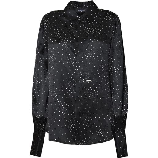 DSQUARED2 camicia con stampa - nero