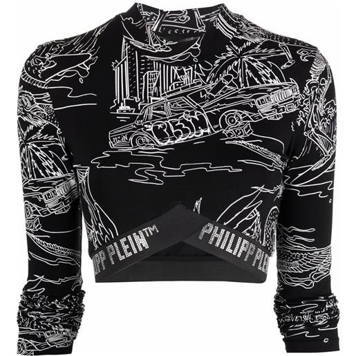 Philipp Plein joggers con logo - nero