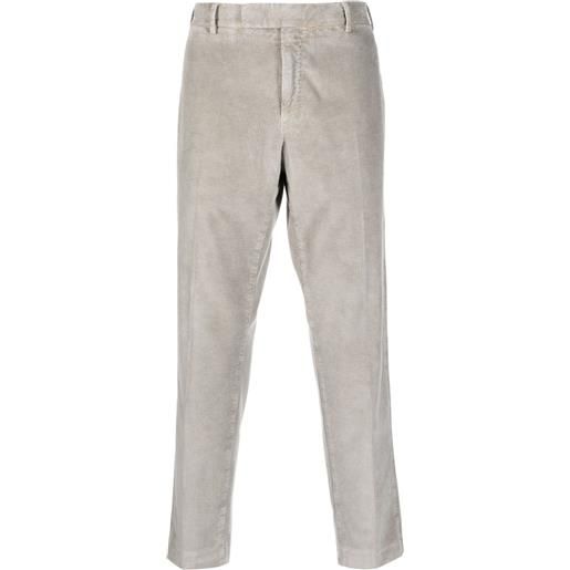 PT Torino pantaloni slim a coste - grigio