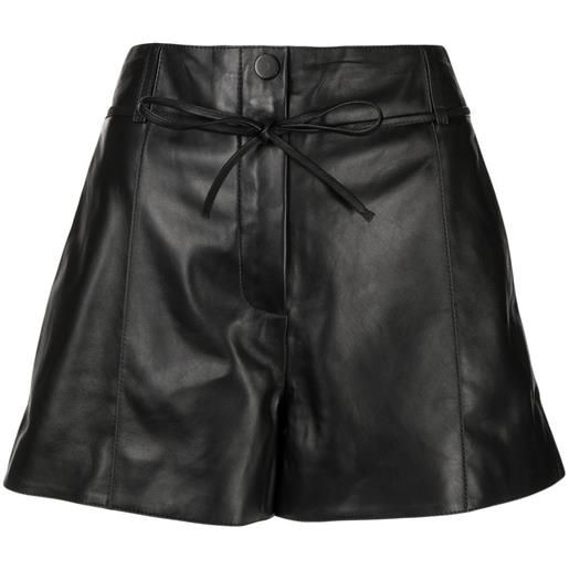 Yves Salomon shorts con coulisse - nero