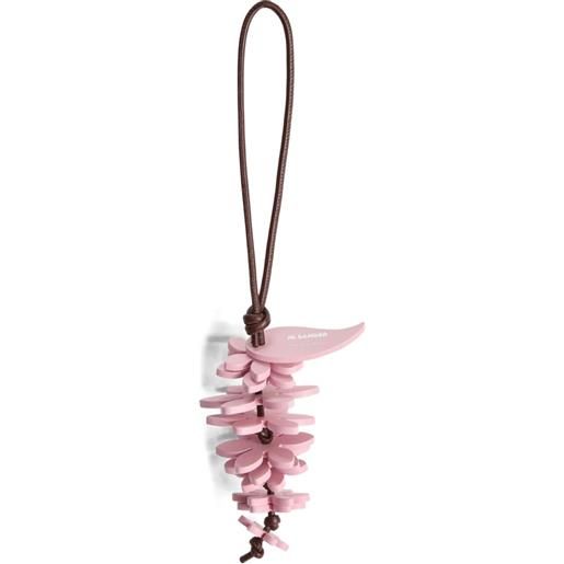 Jil Sander ciondolo pine cone - rosa