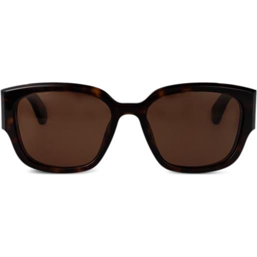 Alexander McQueen Eyewear occhiali da sole squadrati - marrone