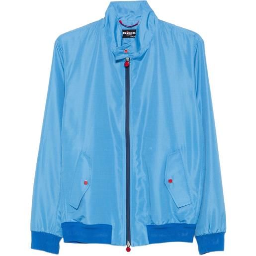 Kiton giacca con zip - blu