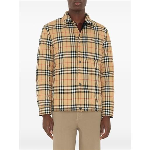 Burberry giacca-camicia trapuntata - nero