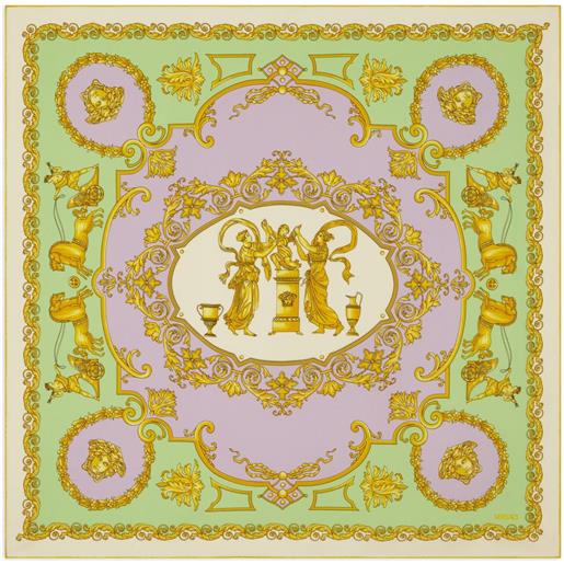 Versace foulard con motivo medusa - verde