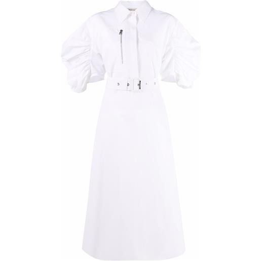 Alexander McQueen abito stile camicia - bianco