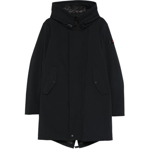 Peuterey cappotto kasa imbottito con cappuccio - blu