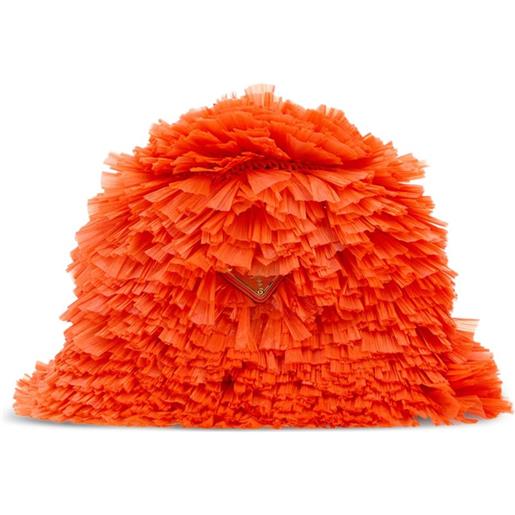 Prada cappello con logo - arancione