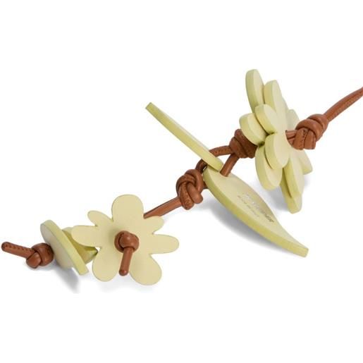 Jil Sander ciondolo bicolore blossom - giallo