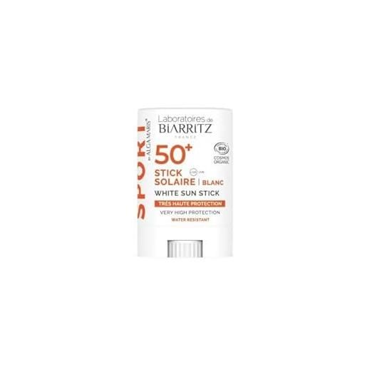 Laboratoires de Biarritz sport tinted sun stick spf50+ organic 12g - bianco