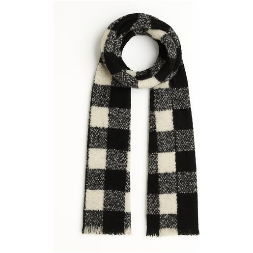 Vicolo sciarpa donna boucle calda lana quadri invernale art. Af0083